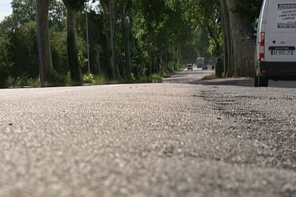 La route où le chauffard a fauché le gendarme le 19 août 2012