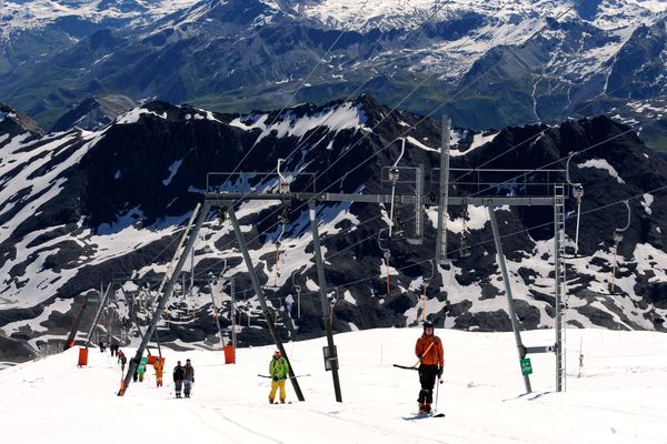 Le domaine skiable du glacier de la Grande Motte (Savoie) va fermer ses portes plus tôt que prévu à cause de l'épisode de canicule. Photo d'archives.