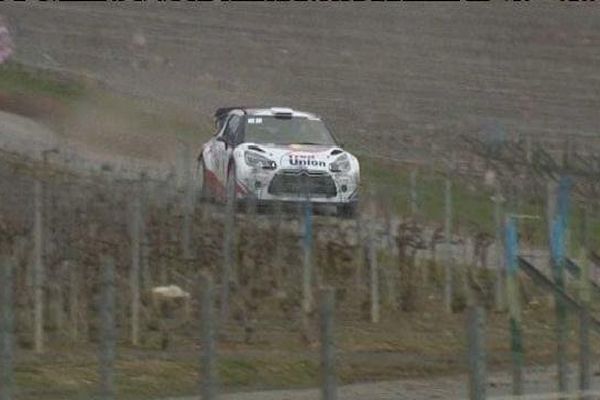 Sébastien Loeb dans le vignoble champenois