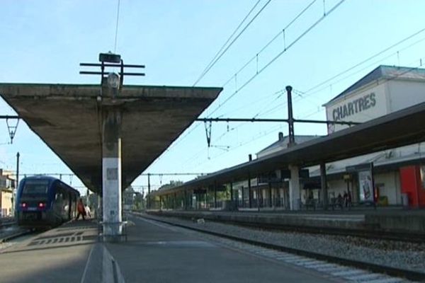 La gare de Chartres, en Eure-et-Loir