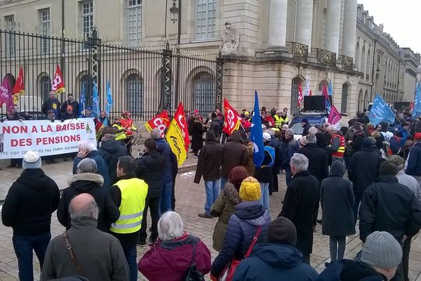 Environ 500 personnes ont participé au rassemblement à Dijon ce jeudi 31 janvier 2019.