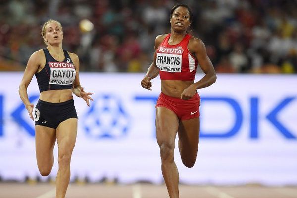 Marie Gayot (à gauche) lors du 400M F.
2015 IAAF World Championships - "Bird's Nest" National Stadium de Pékin - 25 Août 2015