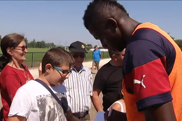 Les plus chanceux auront même un autographe à la fin de l'entraînement ! 