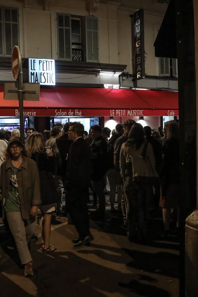 Une soirée devant lors du Festival de Cannes.