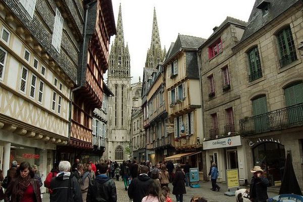 Le centre de ville de Quimper