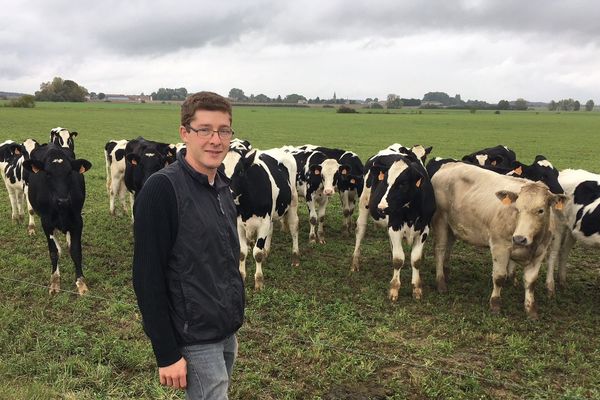 Hubert Basse est président des jeunes agriculteurs de la Meuse. 