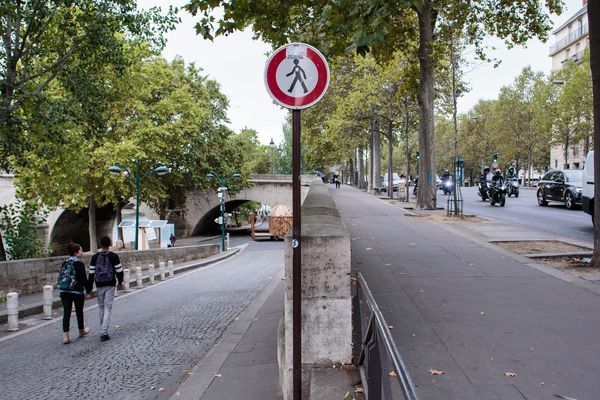 Piétonnisation des voies sur berges, rive droite à Paris