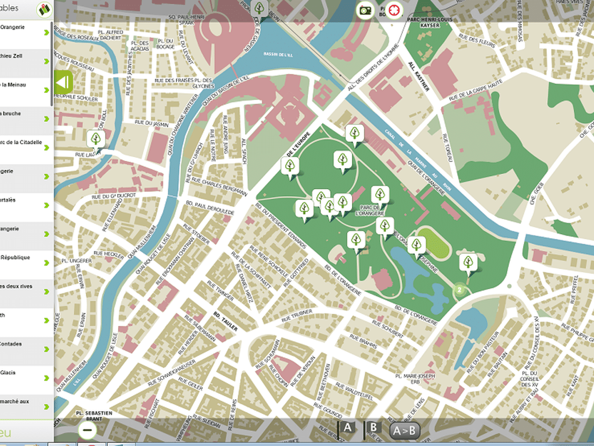 Strasbourg Les Arbres Remarquables Repertories Sur Une Carte En Ligne