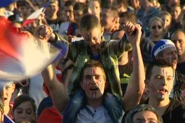 Ambiance au parc de la Hotoie à Amiens. France-Suisse 5-2