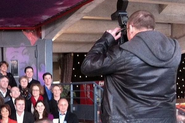 La liste de Joël Bruneau en pleine séance photo