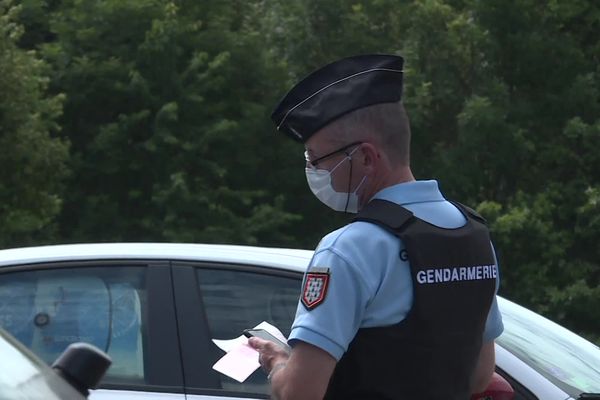 Contrôles routiers sur l'aire de Briance Ligoure sur l'A20