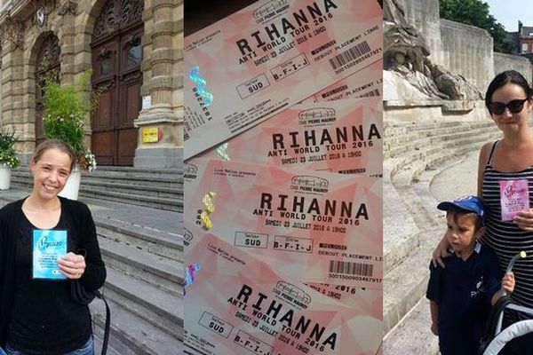 Les premières gagnantes tourquennoises des billets pour le concert de Rihanna.