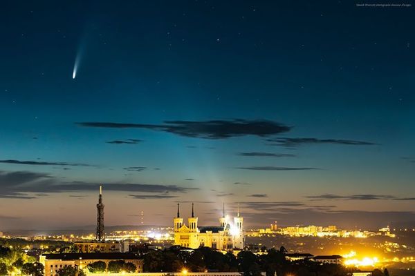 La comète Neowise vue de Lyon