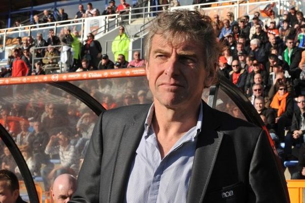 Christian Gourcuff, entraîneur du FC Lorient, lors du match face à l'AS St Etienne - 9/03/2014