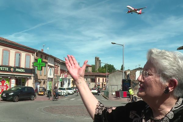 Chantal Beer-Demander mène la lutte au nom du collectif contre les nuisances aérienne de l'aéroport de Toulouse.