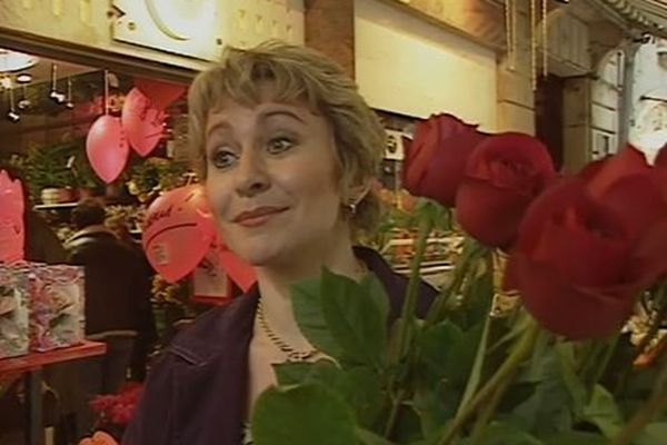 La rose rouge était déjà le produit phare des fleuristes à l'occasion de la Saint-Valentin