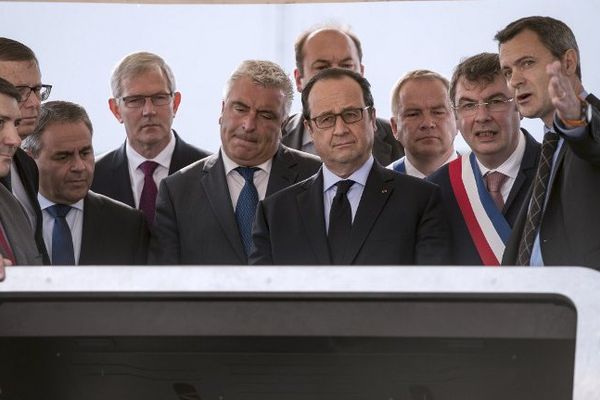 François Hollande en visite à Arras en juin dernier.