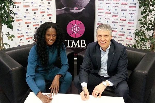  Emilie Gomis et Philippe Tedesco, vice-président exécutive du TMB