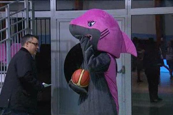 La mascotte de l'équipe de basket féminine du Pays Rochelais