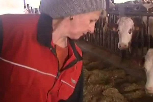 Anne Robin élève une soixantaine de vaches laitières. Elle préside aussi la commission des agricultrices pour la FDSEA-70