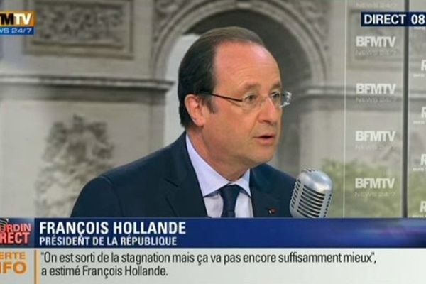 François Hollande et Manuel Valls à l'Elysée le 16 avril 2014