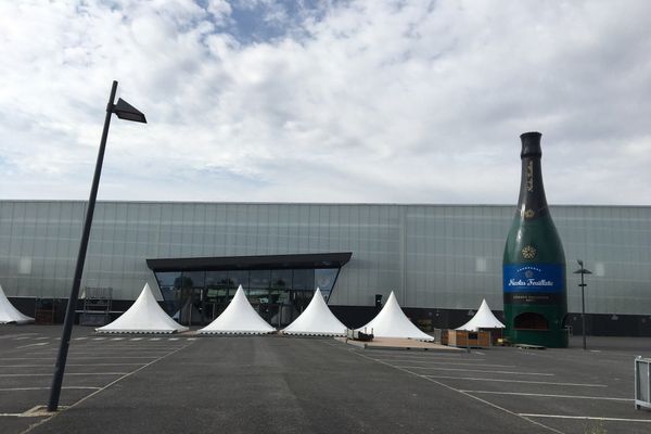 La foire de Chalons-en-Champagne ne se tiendra pas en cette rentrée 2020. Le montage des stands est à l'arrêt.