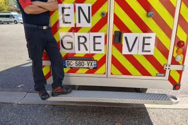 Ce 14 Octobre, les pompiers du Lot-et-Garonne poursuivre leur grève.