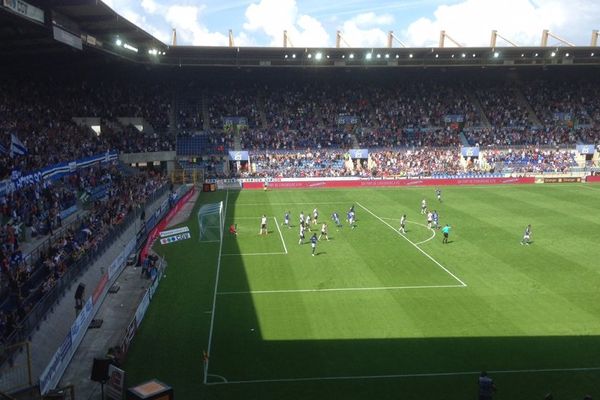 Le Racing a marqué à la 21è mn face à Amiens