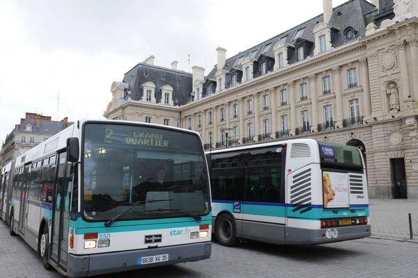 Bus à République à Rennes