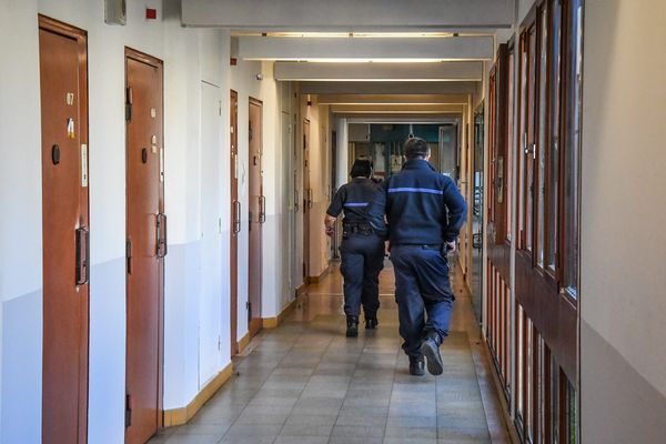 À l'intérieur de la prison de Perpignan (Pyrénées-Orientales), en novembre 2021.