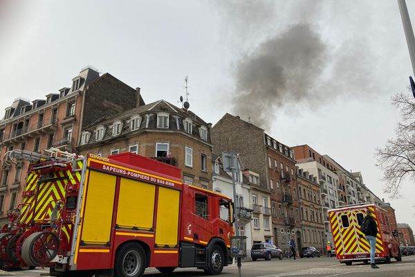 Un incendie s'est déclenché le mardi 29 mars rue Kablé à Strasbourg.