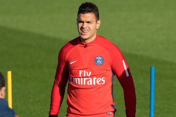 Le milieu de terrain du Paris Saint-Germain Hatem Ben Arfa à l'entraînement en novembre 2017 