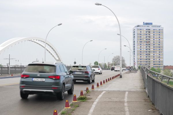 Le pont de l'Europe qui relie les villes de Strasbourg et Kehl va faire l'objet d'une importante réhabilitation entre les mois de mai et de septembre 2023.