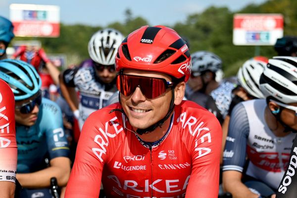 Warren Barguil, de l'équipe Arkéa-Samsic. Ici à la Bretagne Classic Ouest-France à Plouay (Morbihan) - 29 août 2021