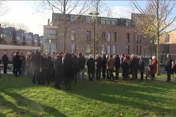 L'hommage a eu lieu square du souvenir, rue Octave Tierce à Amiens.