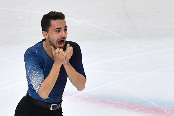 Kevin Aymoz lors de la finale du Grand Prix ISU à Turin le 7 décembre 2019.