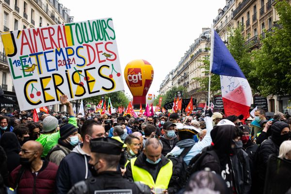 Un défilé du 1er mai. Les manifestants partiront de la place de la République pour rejoindre la place de la Nation.