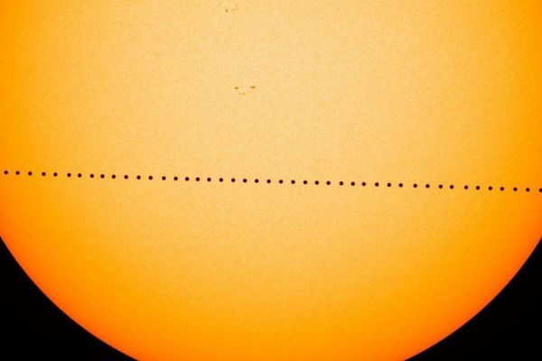 Le transit de Mercure devant le Soleil reconstitué en 2016 par la Nasa