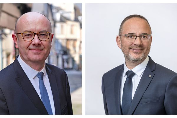 Philippe Mousny (LR) et Yann Galut (PS) : candidats au second tour des élections municipales à Bourges