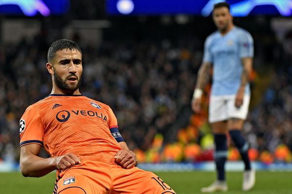 A l'Etihad stadium de Manchester, Nabil Fekir a été déterminant dans la victoire de l'OL, mercredi 19 septembre 2018.  