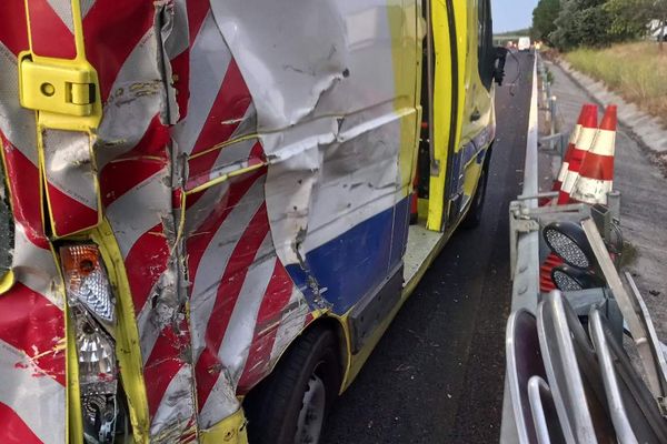 Un véhicule d'intervention a été percuté ce matin par un fourgon