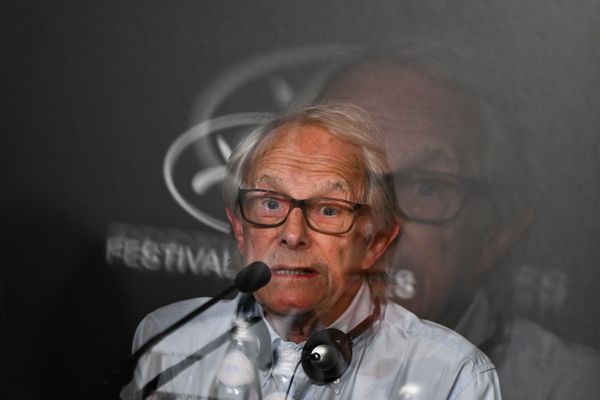 Ken Loach présente son dernier film "The Old Oak" lors de la 76ᵉ édition du Festival de Cannes le 27 mai 2023