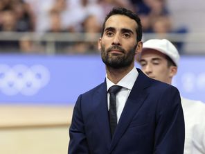 Martin Fourcade, lors des JO de Paris, en juillet 2024.