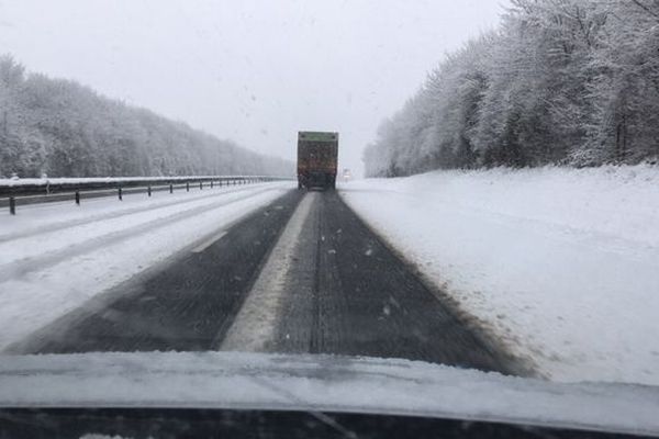 l'A84 ce mercreid 30 janvier 2019