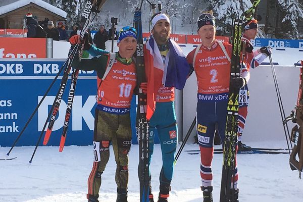 Martin Fourcade remporte la mass start du Grand-Bornand en Haute-Savoie