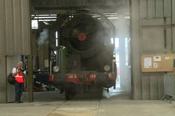 Des trains de légende comme cette locomotive à vapeur sont présentés au Musée du chemin de fer à Nîmes. - 13 et 14 juin 2015