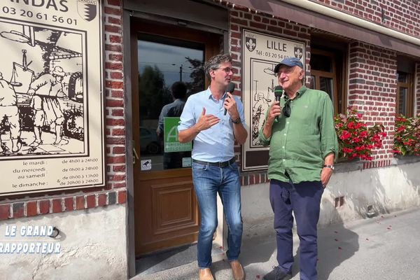 Le Grand Rapporteur avec Pierre Bonte à Landas