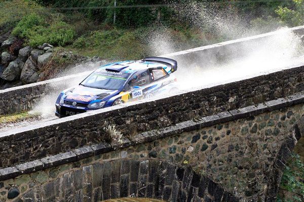 Le Français Sébastien Ogier pendant le Tour de Corse 2015.