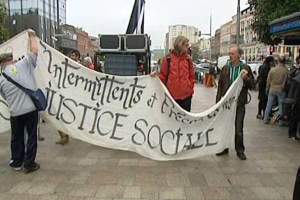 Manifestation des intermittents  à Toulouse