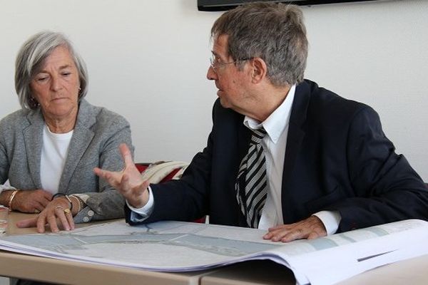 Joan Busquets et Annette Laigneau, adjointe à l'urbanisme à Toulouse.